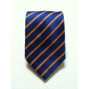 DOLCEPUNTA MENS NEW BLUE 100%SILK CLASSIC NECK TIE WIDTH: 3 3/4" MADE IN ITALY